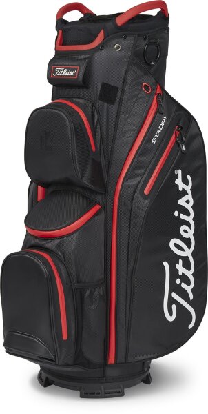 Titleist Cart 14 StaDry Bag Black/Black/Red