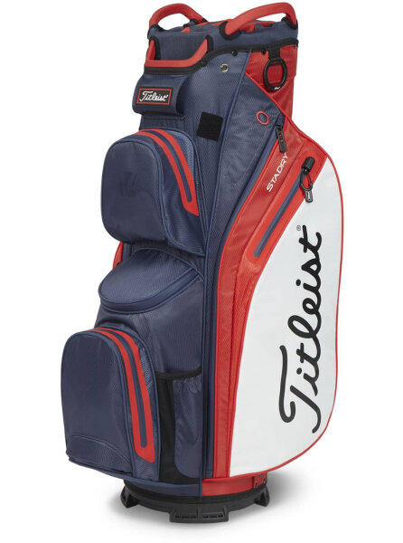 Titleist Cart 14 StaDry Bag Navy/Red/White