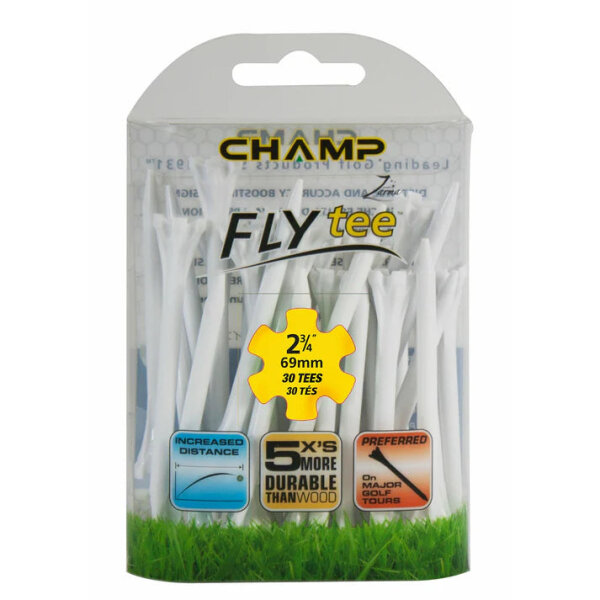 Silverline Champ FLYtee 2 3/4, weiß, 30 Stück [30 St.]