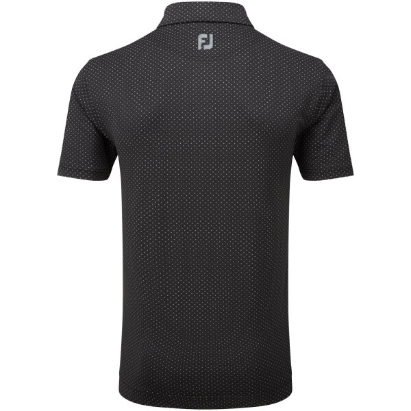FootJoy POLO Slisle Dot Prnt Blk/Gry [-]