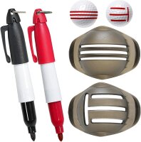 Silverline Golfball-Marker-Pen / 2 Stifte [ohne]