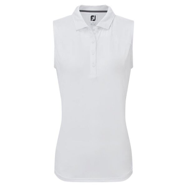 FootJoy MESH BACK Sleevel. LISLE WHITE