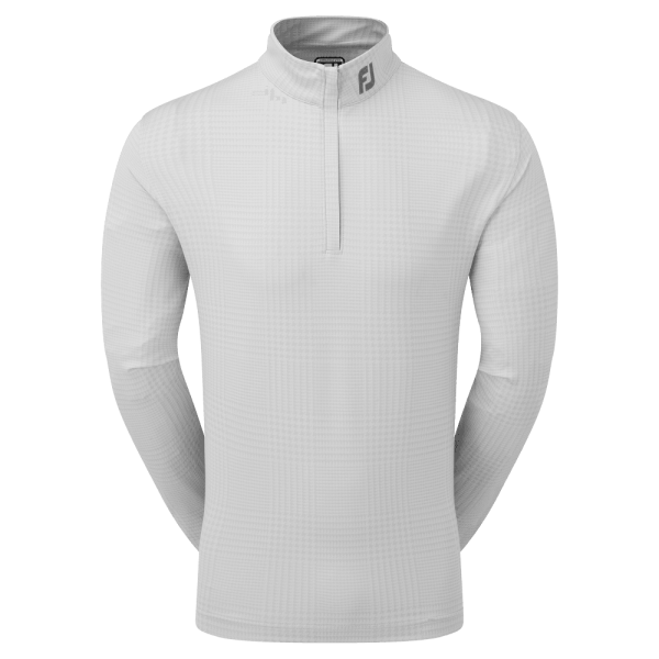 FootJoy GLEN PLAID PRT MIDLAYER GRY