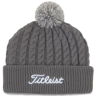 Titleist Cable Knit Pom Pom-White/Grey [ohne]