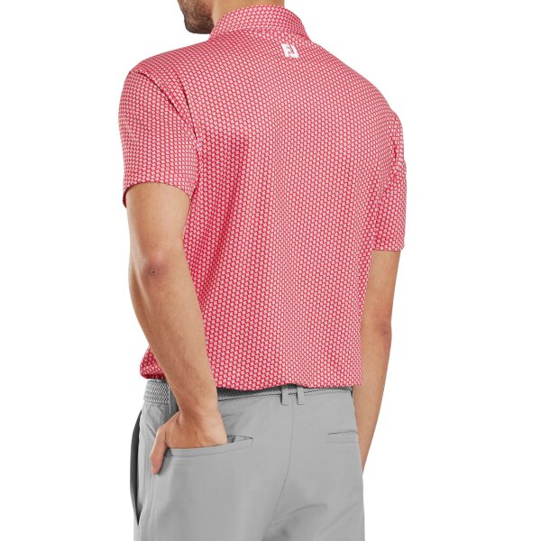 FootJoy HOUNDSTOOTH GEO LSL HBISCUS