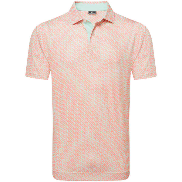 FootJoy CITRUS PRT LSL ORNG/PSTCHIO