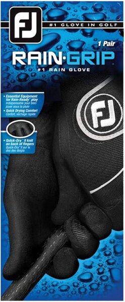 FootJoy RAINGRIP Wms PAIRS BLK Black
