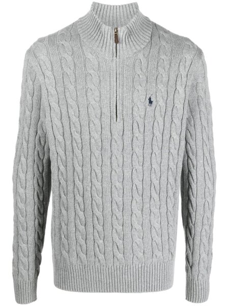 Polo Ralph Lauren Men KNIT-HALF ZIP-PULLOVER KELLY GRE