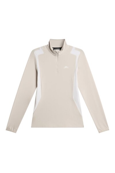 J. Lindeberg Mae Quarter Zip Mid Layer White