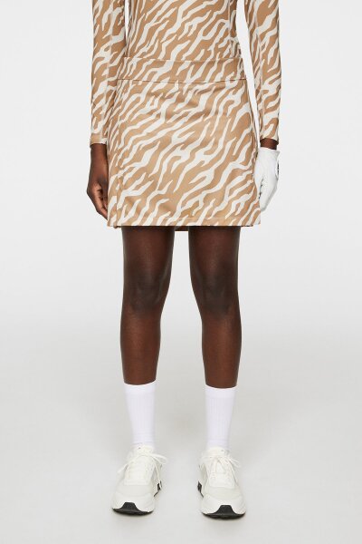 J. Lindeberg Amelie Mid Print Skirt Tour Tiger Tig