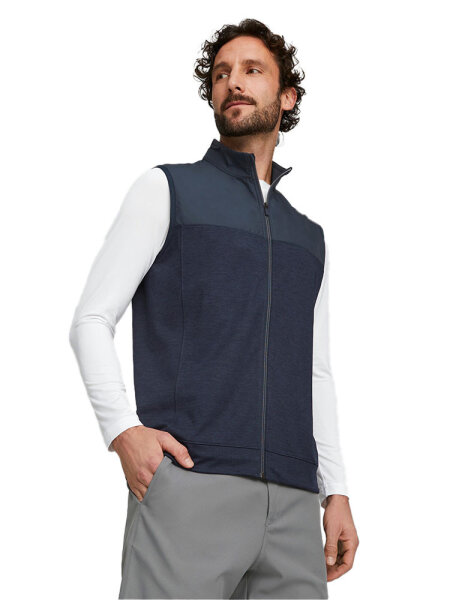 Puma Cloudspun Colorblock Vest Navy Blazer-Navy Bl
