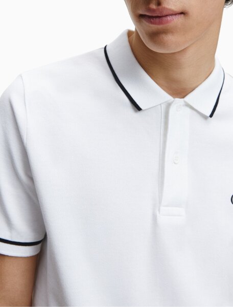 Calvin Klein Polo Monogramt HE Print WHITE