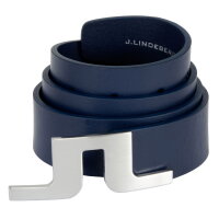 J. Lindeberg Bridger Leather Belt navy