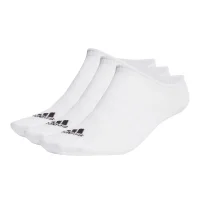 Adidas 3 PK NO SHOW WHITE