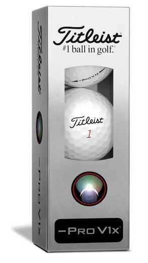 Titleist Pro V1x Left Dash white