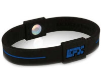 EFX Armband Silikon Sport schwarz/blau [M/L]