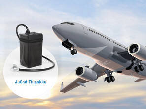 JuCad FLUGAKKU FÜR DIE REISE inkl. Ladegerät