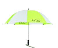JuCad GOLFSCHIRM mit Stift, weiß-grün