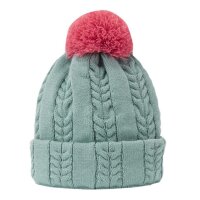 Footjoy Cabel Knit Booble Sage Peach Ladies