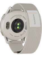 Garmin Approach® S50, Elfenbein/Cremegold Aluminium mit Schnellwechsel-Nylon-Armband 20 mm