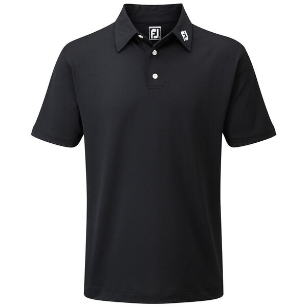FootJoy Mns Stretch Pique Solid Black