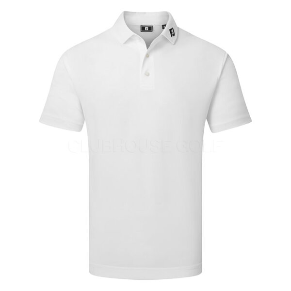 FootJoy Mns Stretch Pique Solid White