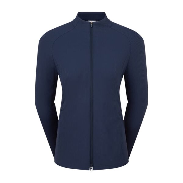 FootJoy Wms Full-Zip Rib Midlayer Navy