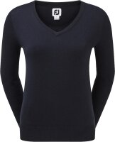 FootJoy Wms V-Neck Pullover Navy