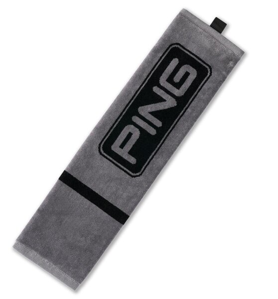 Ping Tri-Fold Towel Dark Grey/Black
