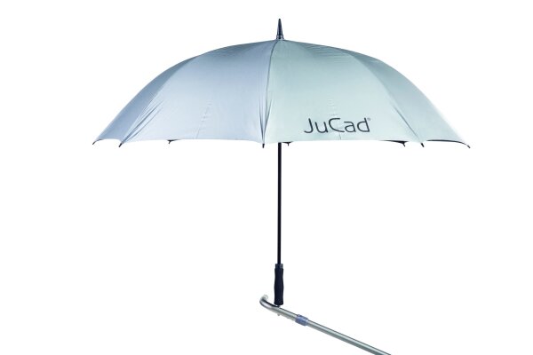 JuCad GOLFSCHIRM AUTOMATIK mit Stift, silber (mit UV-Schutz)