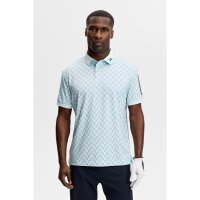 J. Lindeberg Tour Tech Print Polo Bridge Stack Skylight M