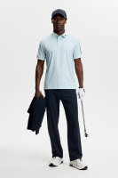 J. Lindeberg Tour Tech Print Polo Bridge Stack Skylight M