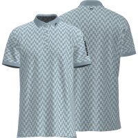 J. Lindeberg Tour Tech Print Polo Bridge Stack Skylight M