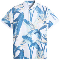 J. Lindeberg Tour Tech Print Polo Paradise Skylight M