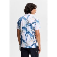 J. Lindeberg Tour Tech Print Polo Paradise Skylight M