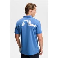 J. Lindeberg KV Print Polo Federal Blue