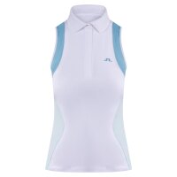 J. Lindeberg Krissi Sleeveless Polo White