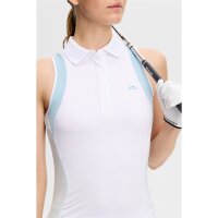 J. Lindeberg Krissi Sleeveless Polo White
