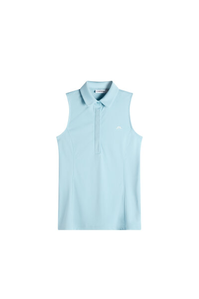 J. Lindeberg Dena Sleeveless Polo Forget-Me-Not