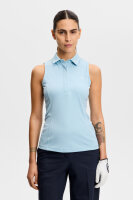 J. Lindeberg Dena Sleeveless Polo Forget-Me-Not