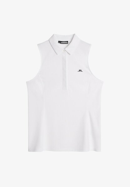 J. Lindeberg Dena Sleeveless Polo White
