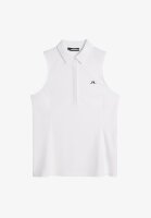 J. Lindeberg Dena Sleeveless Polo White