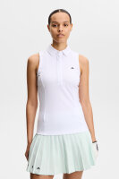 J. Lindeberg Dena Sleeveless Polo White