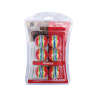 Masters Striped Foam Practice Balls pack 6
