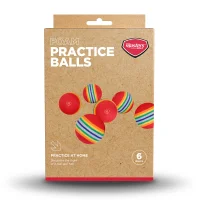 Masters Striped Foam Practice Balls pack 6
