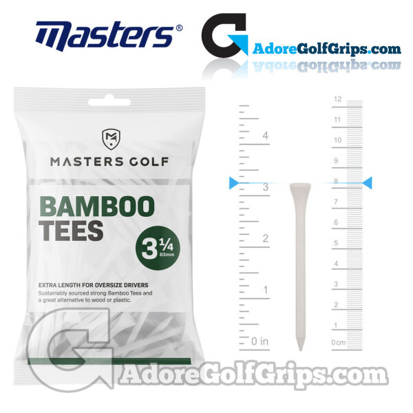Masters Bamboo Tees 3 1/4 White Bag 15