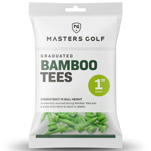 Masters Bamboo Graduated Tees 1in Bag 25 Lime