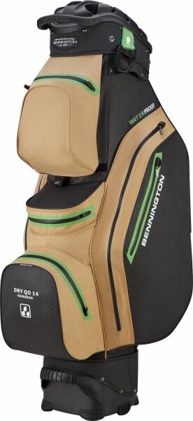 Bennington QO14 waterproof Cartbag beige/schwarz/lime