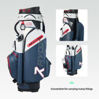 RYDZ Lucky Nine Cartbag Oganizer 9-Hole Water Resistant  Navy / White / Red