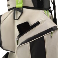 RYDZ Firebee Cartbag 14-Way Water Resistant  Silver / Black / Lime